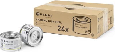 HENDI Brandpasta blikjes – 24 stuks – Roet- en geurloos – 3 uur brandduur