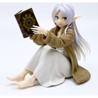 Nieuwe Frieren Beyond the End of the Journey Anime Figuur Frieren Lezend Actie Verzamelfiguur PVC Standbeeld Cadeau gray