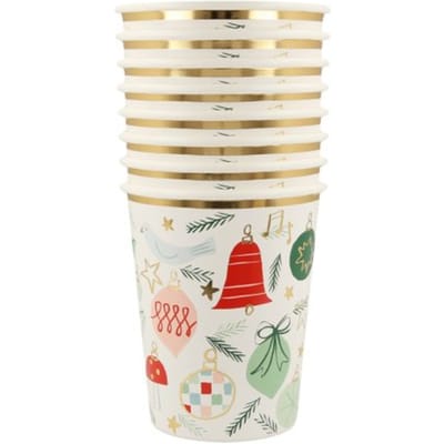 Meri meri kerst - bekertjes papier festive tree à 8 stuks