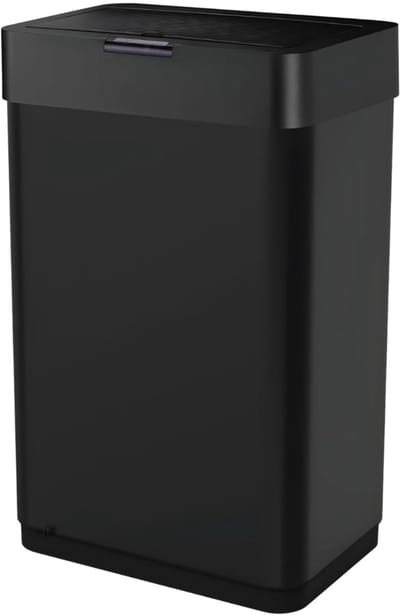 Ploutos® Prullenbak - Automatische Afvalemmer- 60 Liter - Prullenbak - Zwart - 41cm x 27cm x 70cm