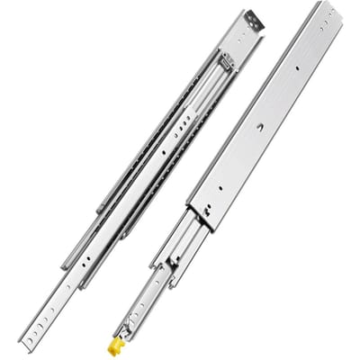 1 Paar 16-60 inch Soft-Close Ladegeleiders Kogellager Volledige Uittrek