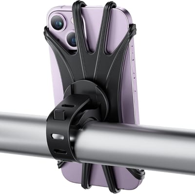 Vues Telefoonhouder Fiets - Smartphone Telefoon Houder Fiets - Scooter en Motor - Zwart