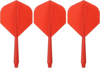 Dart Accessoires - Shaft en Flights - Precisie Darts - Geïntegreerd Ontwerp - Standaard 2BA - Rood