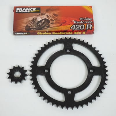 Kettingset Frankrijk Uitrusting voor Moto Beta 50 RR 2005 tot 2014 12X50 niet 420 Gloednieuw