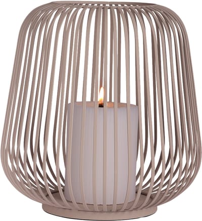 Atmooz Kandelaar Dante L - Ø27 x H28 cm - Beige - Keramiek - Decoratieve kaarsenhouder en theelichthouder voor tafel of dressoir