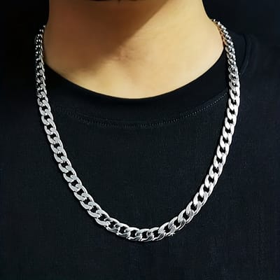 VANDAAG VERZONDEN - Ketting - Heren Ketting - Roestvrijstalen Ketting - Stoere Ketting - Grote Schakels Ketting - Mode Ketting Mannen - Casual Ketting Heren - Duurzame Ketting - Fashion Ketting Mannen - Statement Ketting - Schakelketting Heren