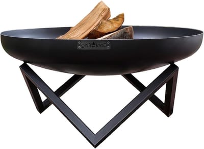 Vuurschaal Santiago - Buitenhaard Schaal - Buiten Koken - Handgemaakte Kwaliteit - Ø 60 cm - Zwart