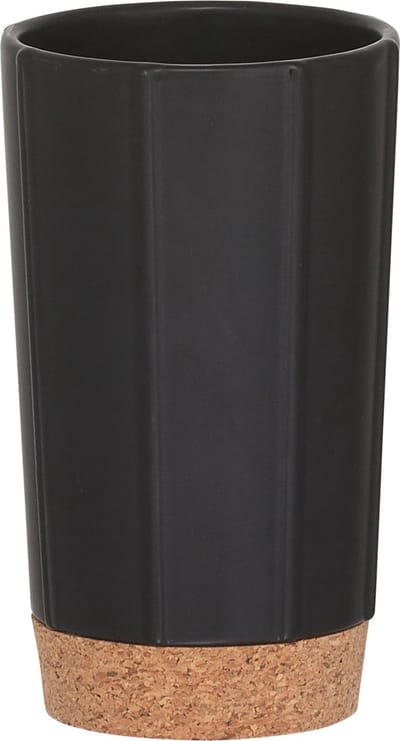Sealskin Cork - Tandenborstelbeker vrijstaand - Zwart