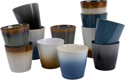 Kade 171 Storm koffiekopjes 12 stuks 200 en 310 ml - aardewerk meerkleurig
