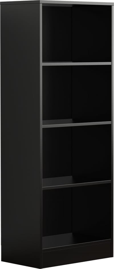 VDD – Vakkenkast – Vakkenkast Open – Wandkast – Vakkenkast Zwart - Boekenkast - Boekenkast zwart - Boeken kast - Wand kast - Vakken kast - 50x30x130 cm - Zwart