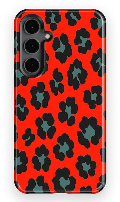 DripCase Luipaard Hoesje Samsung Galaxy S24 Plus | Backcover met Mag | Hoesje met Dierenprint Samsung Galaxy S24 Plus Jungle Blaze