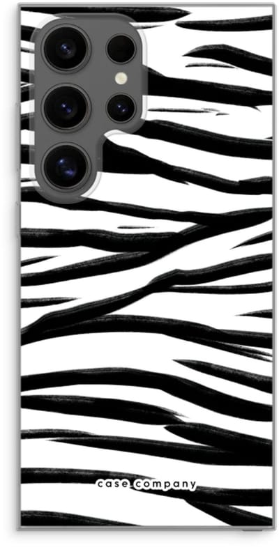 Case Company® - Hoesje geschikt voor Samsung Galaxy S24 Ultra hoesje - Zebra pattern - Soft Cover Telefoonhoesje - Bescherming aan alle Kanten en Schermrand