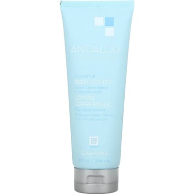Andalou Naturals, Lotion Corporelle au Pamplemousse, Clarifiante, 8 fl oz (236 ml) white