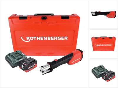 Rothenberger ROMAX 4000 CAS accu-persmachine 18 V 34 kN + 1x accu 10 Ah + oplader + koffer