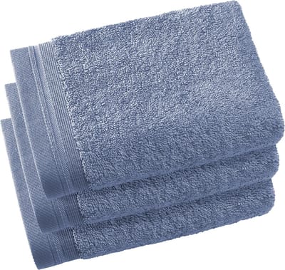 De Witte Lietaer Gastendoekjes Contessa, Stone Blue - 40 x 60 cm - 3 stuks - Katoen