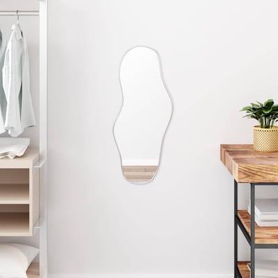 vidaXL - Wandspiegel - 70x30 - cm - zilverkleurig