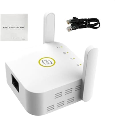Wifi Versterker - Internet Booster Signaal - Draadloze Dekking Uitbreiden - 300M Dual Wireless