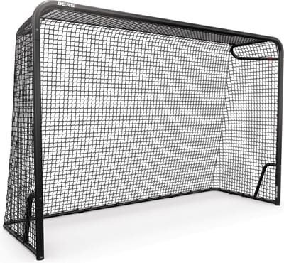 BERG SportsGoal L Voetbaldoel 300x200 cm – Voetbaldoel met geïntegreerde scoreteller – Inclusief 4 pionnen – Voetbaldoel zwart/rood