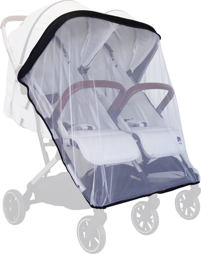 Deryan Rolo X2 Klamboe voor dubbele buggy - muskietnet