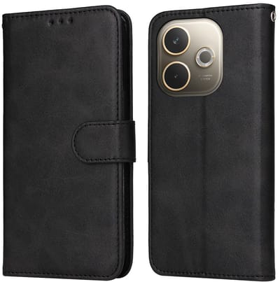 Telestore - Zwart agenda book case hoesje - telefoonhoesje geschikt voor Oppo A5 Pro 5G