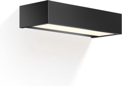 LED Wandlamp - BOX 25, mat zwart.