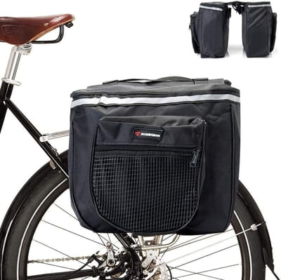 Dubbele Fietsbagage Tas Achterop - Waterdichte Fietstas voor Bagagedrager