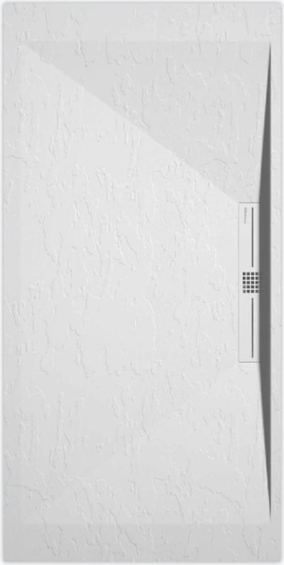 Sanifun douchebak Stone Side White Slate 1200 x 800 P