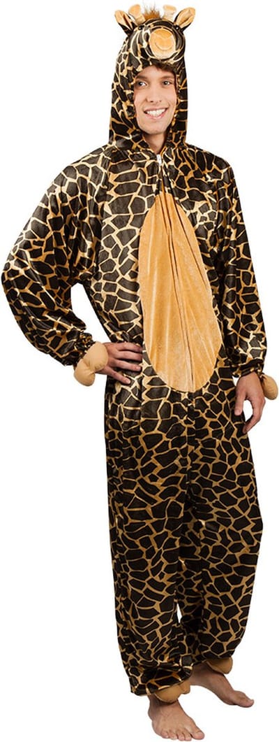 Boland - Kostuum Giraffe pluche (max. 1.95 m) - Volwassenen - Giraffe - Dieren - Safari
