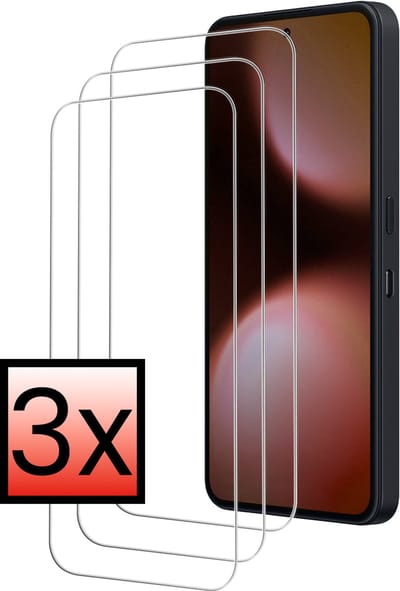 Screenprotector - 3 Stuks - Geschikt voor Nothing Phone (3a) Lite - Extra Sterk - Beschermglas - Gehard Glas - Tempered Glass - Screen Protector - Bescherm Cover