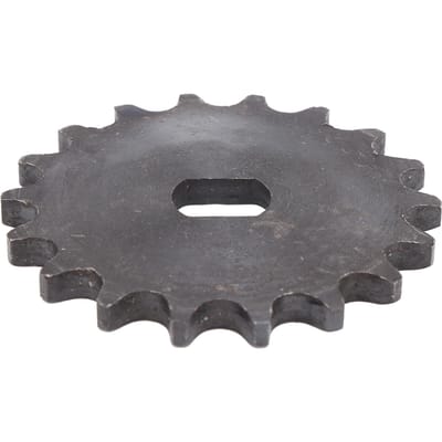 Pignon 420 18 dents en acier au carbone, accessoire de remplacement pour chaîne, diamètre intérieur 0,7 x 0,5 po gray