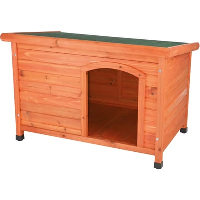 Hondenhok Trixie - Classic Bruin - Vurenhout, Plat Dak, 85x58x60 cm