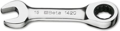 Beta 142C - Omschakelbare ratelringsteeksleutels - recht kort model