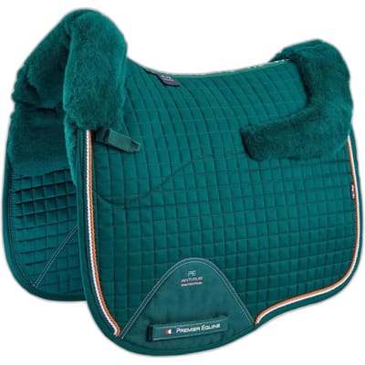 Premier Equine Cc Merino Wool European Dressage Square Zadeldekje Groen Full