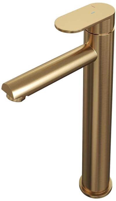 Brauer Gold Edition Verhoogde Opbouw Wastafelmengkraan Model C Goud Geborsteld PVD