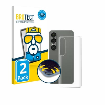 BROTECT - Screenprotector voor Sony Xperia 1 VII (Achterkant) - Folie Beschermfolie transparant volledig dekking - 2 Stuks