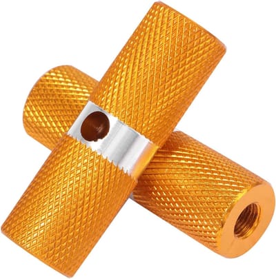 Fiets Voetsteunen - Fietspennen Stuntpennen - Extra passagiers - Aluminium Materiaal - 7x2.3 cm - Geel