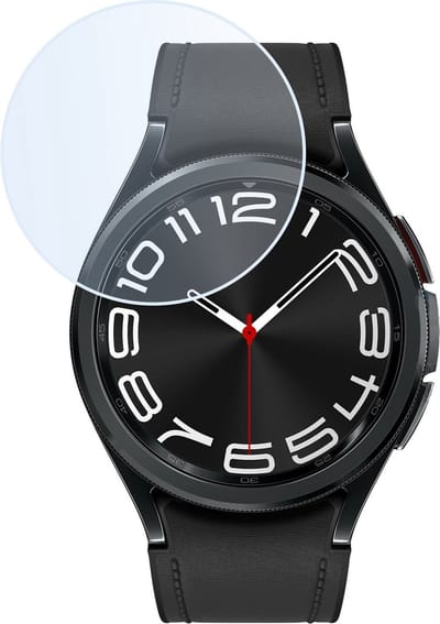Screenprotector Geschikt voor Samsung Watch 6 Classic 43 mm - Extra Sterk - Tempered Glass - Gehard Glas - Beschermglas Screen Cover - Bescherm Protector voor Smartwatch