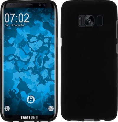 Soft Backcover Hoesje Geschikt voor: Samsung Galaxy S8 - Silicone - Zwart