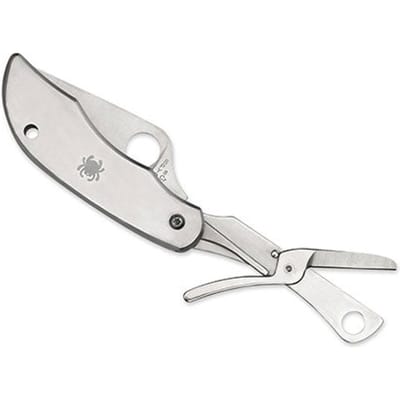 Spyderco zakmes Clipitool w/scissors SS PE met schaar - RVS