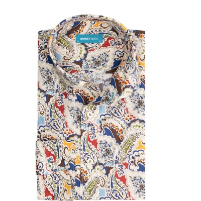 District Indigo Overhemd Print   39