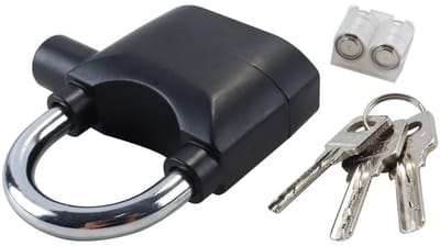 Dailygoods- Alarmhangslot 110db - Hangslot - Hangslot Buiten - Hangsloten - Fietsslot - Robuuste Beveiliging - Zinklegering