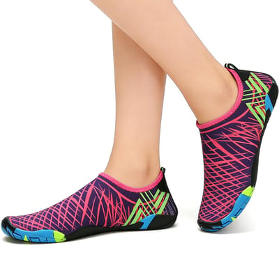 Barefoot Schoenen - L - Maat 39 - Lengte 24,7 cm - Waterschoenen - Aquashoes - Afzwemschoenen - Zwemles - Dames & Heren - Fitness - Sportschoenen - Waterschoenen voor heren en dames - snel drogende zwemsokken - zwembadschoenen - strandschoenen
