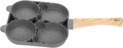 Mini Pannenkoekenpan - Omelet Maker - Ontbijt Maken - Met 4 Compartimenten - N.v.t. - Grijs