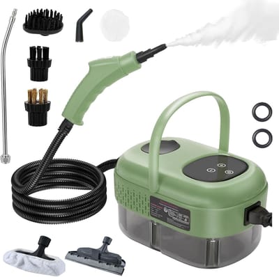 Krachtige Stoomreiniger - Draagbare Reiniger - Hygiënisch Reinigen - Grote Tankcapaciteit - 2500 Watt - Groen