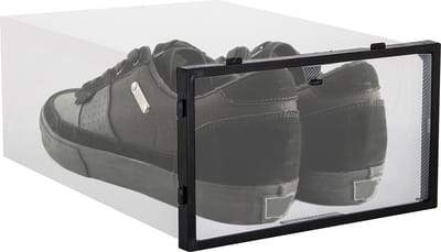 Springos Schoenenbox | Sneakerbox | Kunststof | Transparant | 1 Stuk | 34 x 23 x 13.5 cm