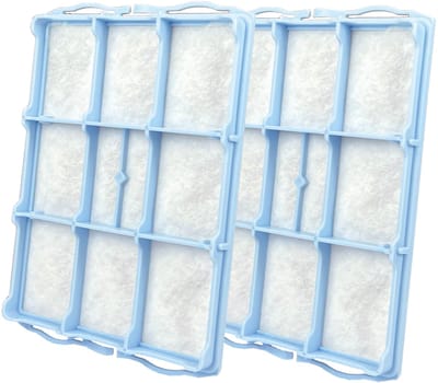 Multaparts® motor filter geschikt voor Bosch / Siemens - set van 2 stuks- | Filter in kunststof frame voor achter de stofzak | Afmetingen 15,4 x 10,7 x 1,5 cm | Alternatief voor 00608784 (608784), 00578863 (578863) en VZ01MSF