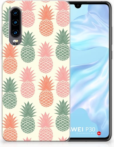 Huawei P30 Siliconen Case Ananas