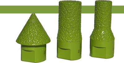 Pro-Diam Vormfrees voor Keramiek – Cilindervorm D15 – Ø15 mm – Diamantfrees voor Tegels, Porselein & Natuursteen