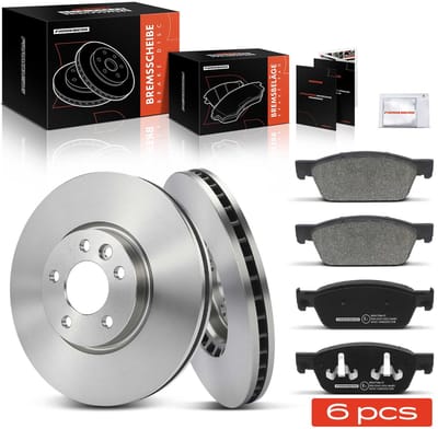 Frankberg 2x Remmen + 4x Remblokken Vooras voor VW Multivan V T5 T6