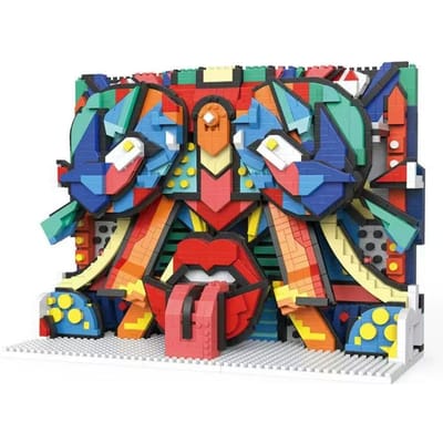 Peinture Célèbre Po Bâtiment Bloc Art Artisanat Style Populaire Assembler Briques Jouets Cadeau Pour Adulte Enfants